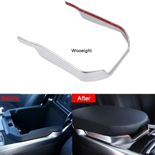 Wooeight Silver ABS Armrest Box Trim Car Center Console Frame Cover for Land Rover Range Rover Sport 2014 2015 2016 2017