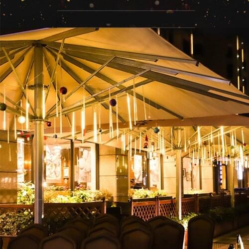 Holiday Lighting Meteor Shower Rain LED Fairy String Lights Street Garland Christmas Decor for Home Outdoor Garden New Year Gift