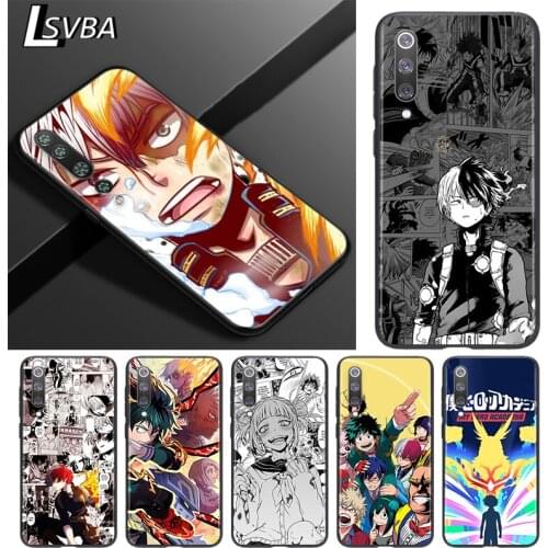 Silicone Cover Anime My Hero Academia For Xiaomi Mi 11 10 10i 10T 9T 9SE 9 8 Note 10 Lite Pro Ultra Black phone case