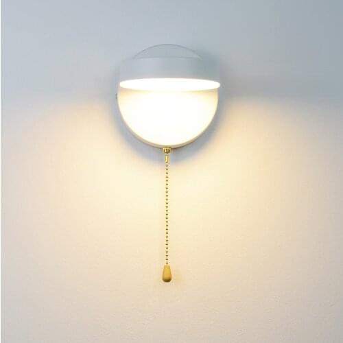 Nordic LED wall lamp 12W wall light bedroom living room aisle study reading Sconces Black and white wall lamps