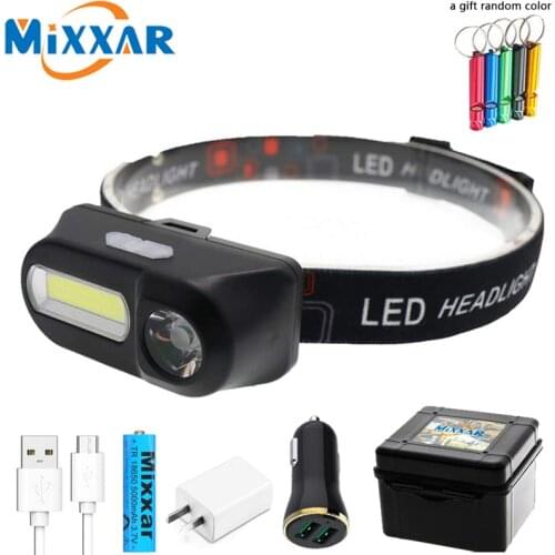 ZK20 Sensor LED Headlamp Motorcycle/Bike Headlight 18650 Battery Forehead Lamp LED USB Recargable head lamp waterproof Fishing