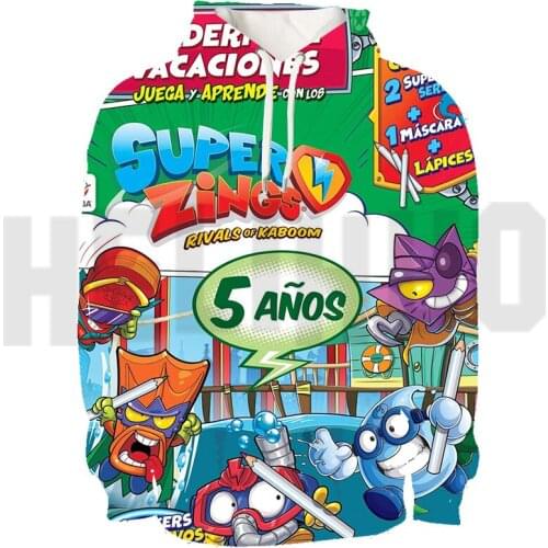 3D Print Super Zings Series 4/5/6 Hoodie Video Game Sweatshirt Teenagers Hip Hop Adults Anime Sudadera Hombre Oversized Pullover