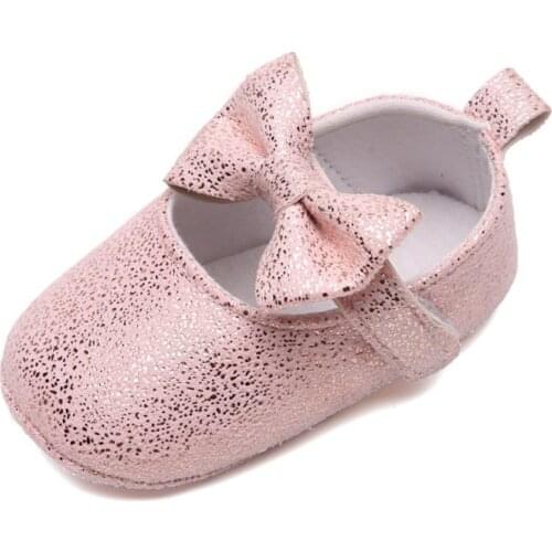 Newborn Baby Girl Infant Anit-slip Breathable Toddler Shoes Sweet Bow Princess Footwear Shallow Crib Party First Walker Shoes