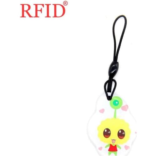 UID S50 1K 13.56Mhz Rewritable Changeable NFC Keychain Badge Tag Key Cartoon Dropping Glue Waterproof Access Control Card 1pcs