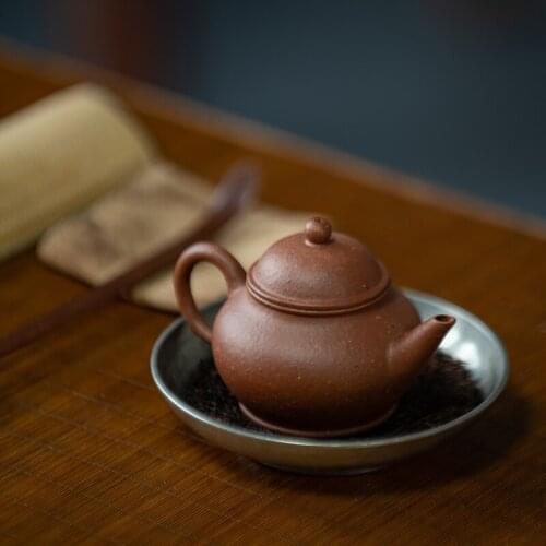Yixing recommended Huang Longshan iron ore zhu mud manual guava level single kung fu tea pot of little teapot