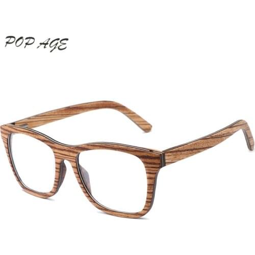 Women Glasses Frame Optical Vintage Glasses Retro Wooden Frame Oculos De Grau Feminino GB148