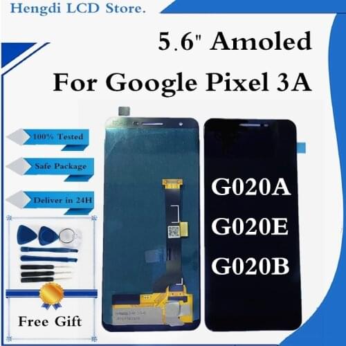 AMOLED For Google Pixel 3A LCD Display Touch Digitizer Assembly For Google Pixel 3A Display Replacement No Dead Pixel