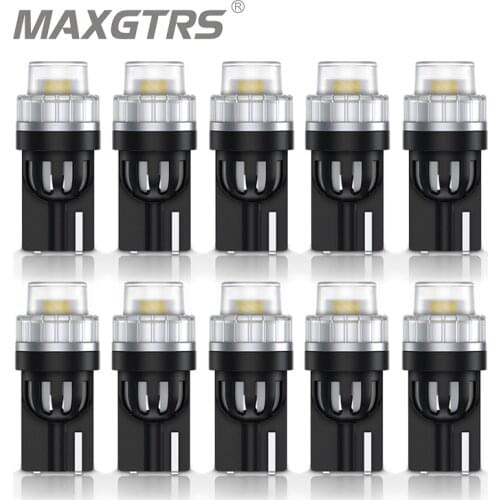 10x T10 194 168 Led Bulb w5w 3020 Chip Car DRL Clearance Lights Reading Interior Replacement License Plate Lamp White Red Yellow