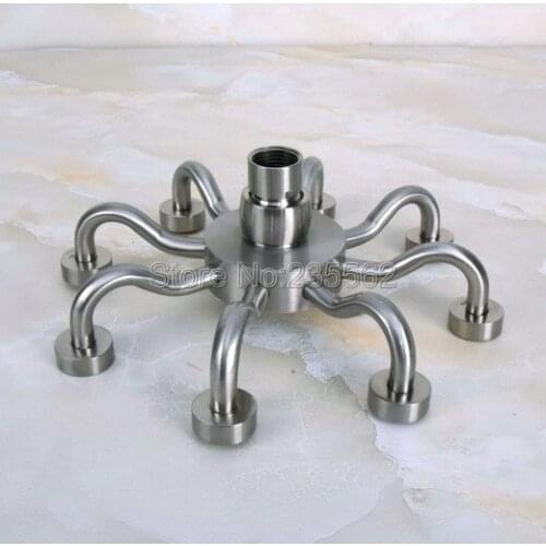 Bathroom Accessory /Brushed Nickel Bathroom 8" inch Round Rain Shower Heads Lsh214