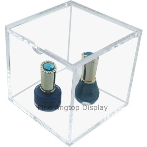 Acrylic Cube Display Box Jewelry Window Show Storage Containers