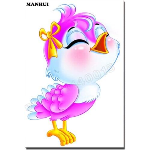DIY 5D Diamond Mosaic Cartoon bird Handmade Diamond Painting Cross Stitch Kits Diamond christmas Embroidery ABC437