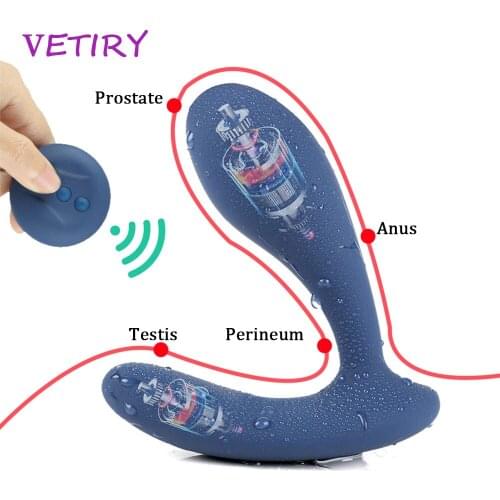 Anal Plug Vibrator G Spot Orgasm Wearable Dildo Vibrator Remote Control Panties Vibrator Prostate Massager Sex Toy For Man Woman