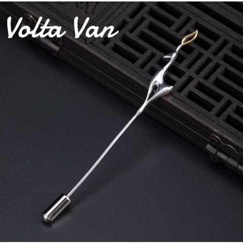Volta Van 2021 New Brooches Pins 925 Sterling Silver Elegant Fine Jewelry Deer Trendy Creativity Design Concise Fashion Brooch