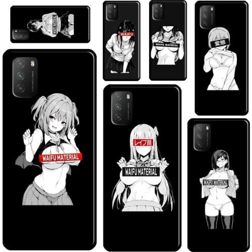 Sugoi Senpai Anime waifu For Xiaomi Mi 11 Ultra 9T 10T Pro Mi Note 10 Lite Phone Case For POCO X3 Pro M3 F1 F2 F3