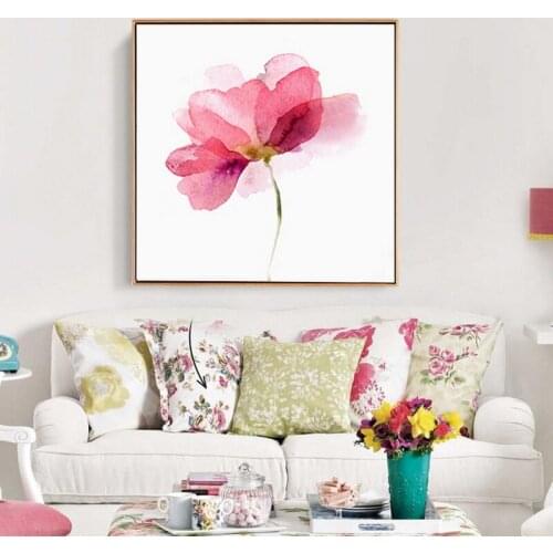 French modern oil painting flowers art wall paintings square 20x20 inch bedroom paintings living room canvas paining wholesale