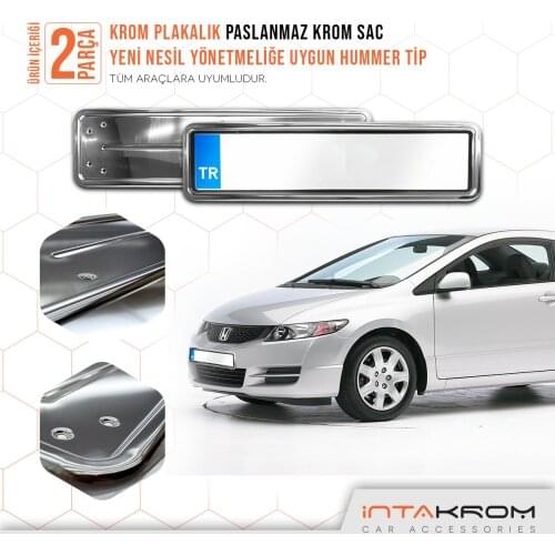 For Honda Civic Chrome Plates of 1 suit 2 Pcs Full Compatible Quality Car accessory