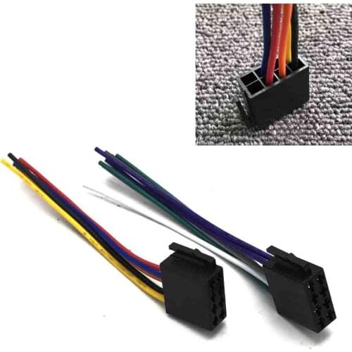 JEAZEA CD Radio ISO Wire Harness Female Adapter Connector Cable Wiring Connector Adapter Plug Kit for Auto Car Stereo System
