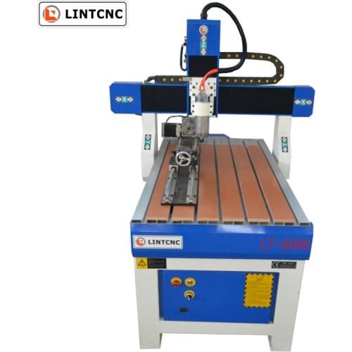 China 4Axis 2.2kw Spindle Mini 6060 6090 6012 3D Engraving Cutting 6090 CNC Router With Low Price