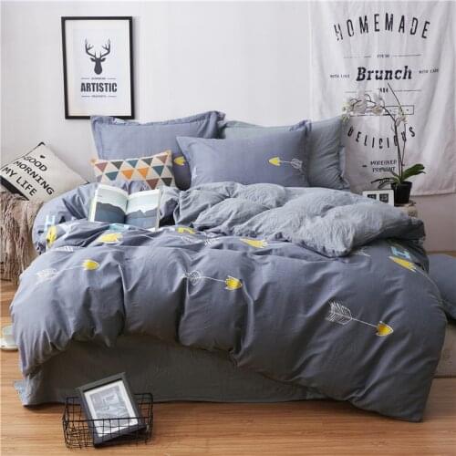 2018 cotton Queen King size Bedding Set Soft Bedclothes Luxury Duvet/Quilt Cover Bed Linen sheet set 4 Pieces Bedding Sets