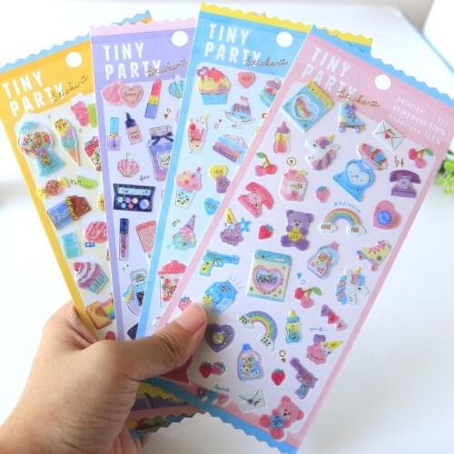 1pcs Kawaii Stationery Stickers Cute Rainbow love Diary Planner Decorative Mobile Stickers Scrapbooking DIY Craft Stickers