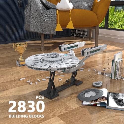 MOC Space war U.S.S. Enterprise NCC-1701-A Spaceship Model High-Tech Building Blocks Diy Kids Toy Gift for Children Gift 2830pcs