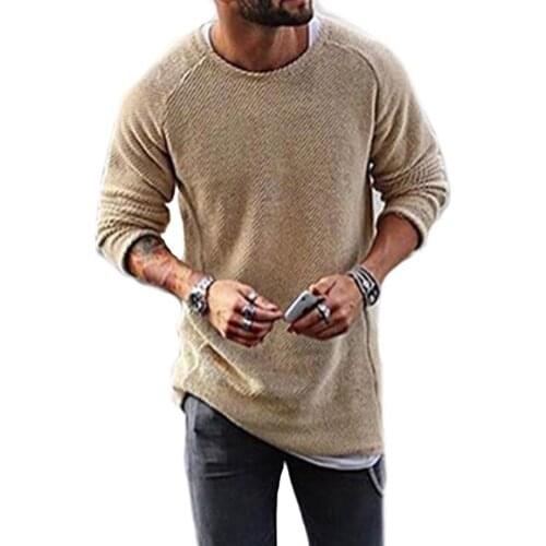 Fashion Men Tops Casual Solid Color Sweater Knitwear O Neck Long Sleeve Shirt Pullover Top Mens Clothing жилетка мужская 2021