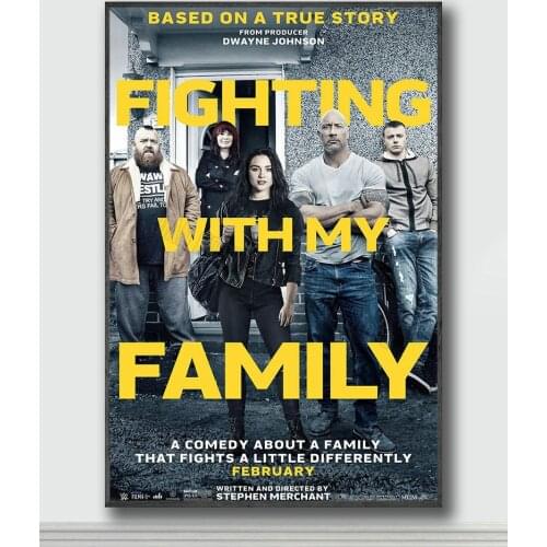 NJ161 Fighting with My Family Movie 2 Silk Posters and Prints wall art Art Poster Home Decor