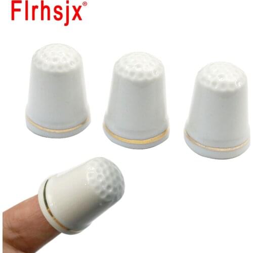 New Sewing Thimble Finger Protector Ring Ceramics Thimble Needle Partner Cross Stitch Quilting Accessories DIY Sewing Tools
