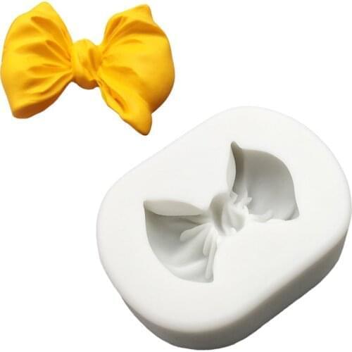 Wholesale 10 pcs/lot Bowknot Silicone Sugarcraft Mold Chocolate Cupcake Baking Fondant Cake Decorating Tools