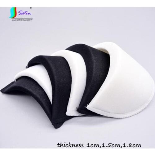5 Pairs Thickness 1cm,1.5cm,1.8cm White,Black Sponge Shoulder Pads,Suit/shirt Decoration Accessory Sponge Shoulder Pads S0065L