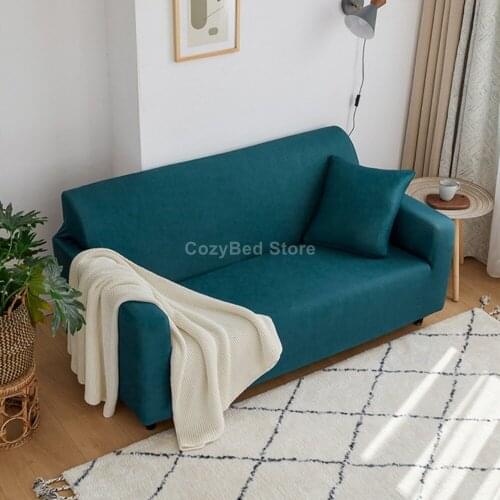Simple Solid Color Elastic Sofa Cover Polyester Corner Funda Sofa Couch Slipcover Chair Protector L Shape Luxury Fashion Modern