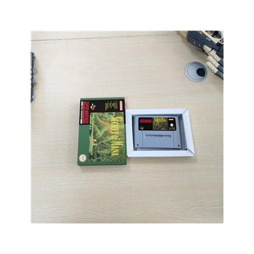 Secret of Mana - EUR Version RPG Game Card Battery Save With Retail Box