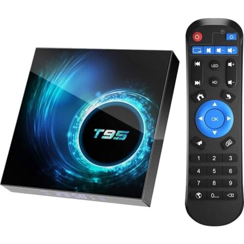 Android 10.0 TV Box, T95 4GB RAM 64 ROM Allwinner H616 Quad-Core 64-Bit Support H.265/3D/6K Ultra HD/BT 5.0 US Plug