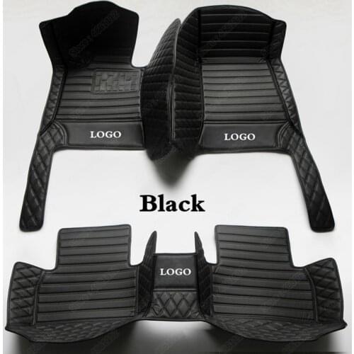 Waterproof Car Floor Mats Suitable for Jeep Compass Renegade Patriot Liberty Grand Cherokee Commander Wrangler Auto Carpet Black