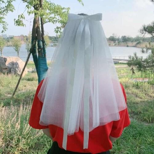 JIN IS YARN New Arrival White Bridal veil 2 Layers 2019 Wedding veil veu de noiva velos de novia accesorios mujer velo novia