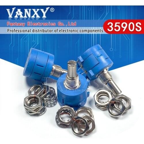 1pcs 3590S 1K 2K 5K 10K 20K 50K 100K ohm Precision Potentiometer Adjustable Resistor 3590 102 103 502 103 203 503 104