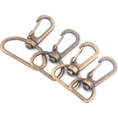 13-30mm Bronze Swivel Clasp Claw, Swivel Dog Hook,Lobster Lanyard Clasp Purse Bag Handbag Strap Webbing Clip Key Ring Supplies