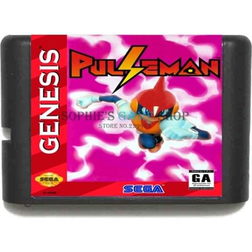 Pulseman 16 bit MD Game Card For Sega 16bit Game Player
