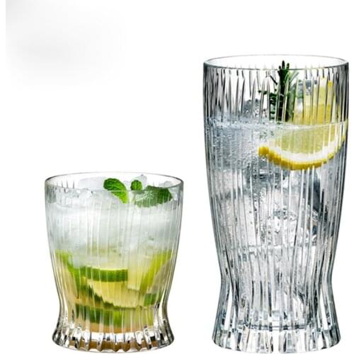 2 Pcs/lot classical transparent fashion whiskey wine glass party pub wine drinking glass cups 200902-07