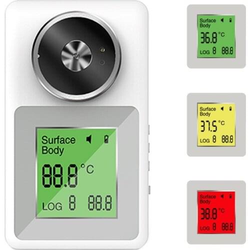 2021 K3 Mini Non-contact Infrared Thermometer Digital Forehead Hand Temperature Sensor Laser Gun With Fever Alarm Wall Mounted