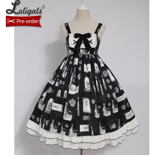 Hallelujah ~ Vintage Lolita JSK Dress Printed Midi Party Dress by Alice Girl ~ Pre-order