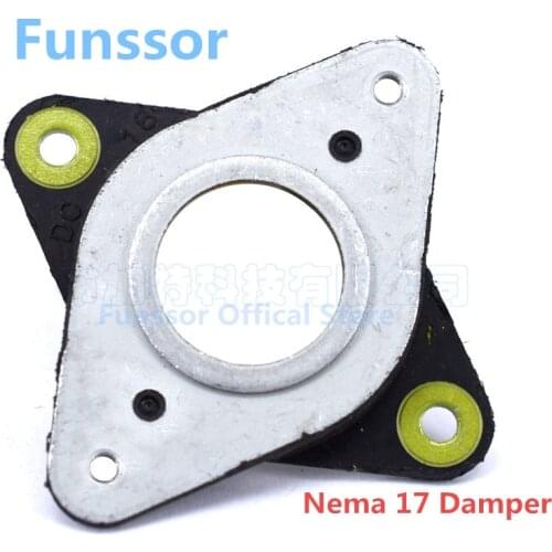 Blurolls Nema 17 Metal Rubber Dampers Mounts with M3 Screws Rubber Stepper Motor Vibration Dampers For diy Prusa 3d Printer