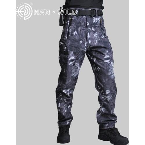Tactical Mens Pants Outdoor Camping Hiking Camouflage Pants Windbreaker Waterproof Military Hunting Combat Camo Pants