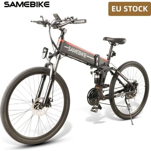 [EU STOCK] 26inch Tire SAMEBIKE LO26 500W Cycling Folding Electric Bike 21 Gear Speed 48V 10.4AH 30km/h Max Speed EBike MTB Bike