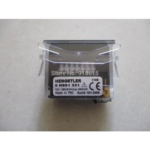 HENGSTLER HOUR METER 0K891331 0 K891 331 HOUR METER 12V-36VDC GENERATOR PARTS