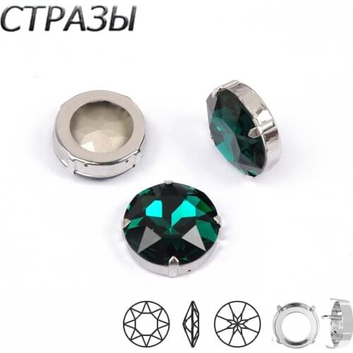 Blue Zircon Crystal Diamond Gems Point Back Rhinestone Sew on Rhinestones Fancy Sew on Stone Crystals DIY Jewelry Accessories