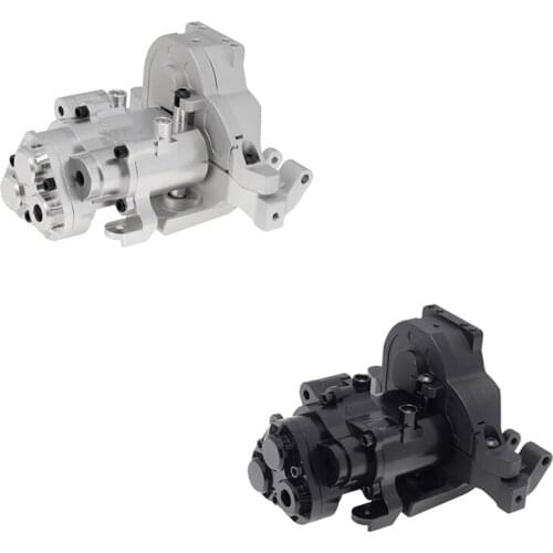 Metal Transmission Case Gearbox with Motor Mount Heat Sink Base Holder for TRAXXAS TRX4 RC Crawler Upgrade Parts