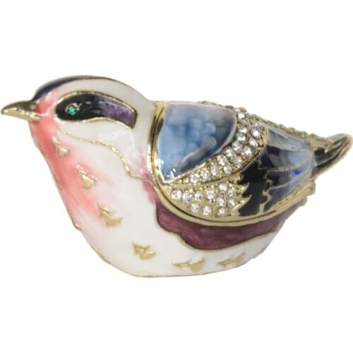 Bird Trinket Box Bird Miniature Gift Metal Jewelry Box Creative Gift for Lovers Bird Tabletop