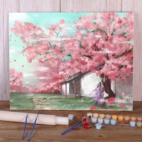 Mo Dao Zu Shi Paint By Numbers Package Acrylic Paints 40*50 Picture By Numbers Photo Wall Decoration For Handicraft