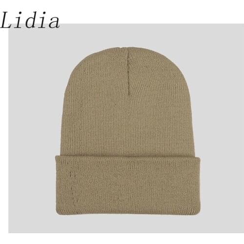 New Candy Colors Winter Hat Women Knitted Hat Warm Soft Trendy Hat Kpop Style Wool Beanie Elegant All-match Hat